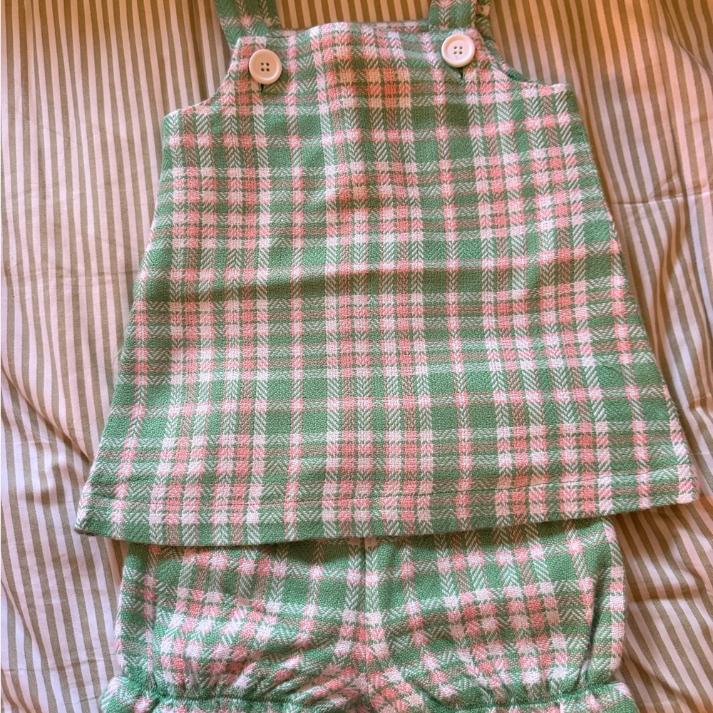 The Beaufort Bonnet Company Green and Pink Kids Matching Set
